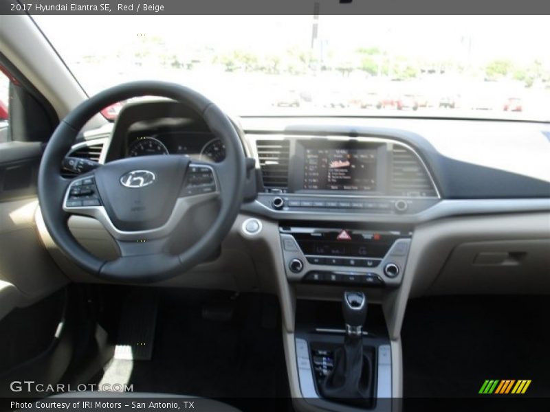Red / Beige 2017 Hyundai Elantra SE