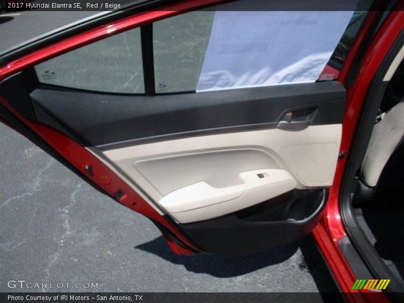 Red / Beige 2017 Hyundai Elantra SE