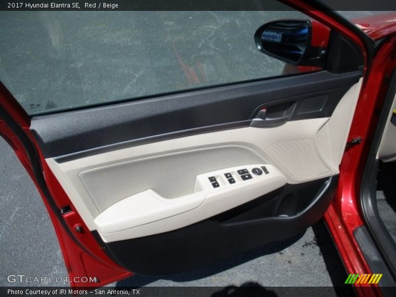 Red / Beige 2017 Hyundai Elantra SE