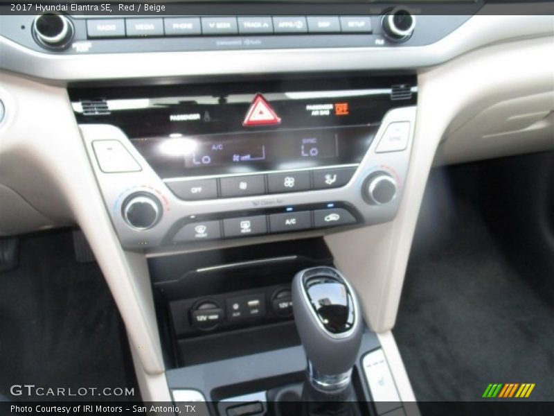 Red / Beige 2017 Hyundai Elantra SE