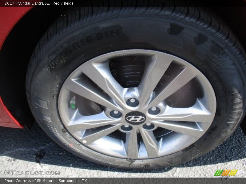 Red / Beige 2017 Hyundai Elantra SE