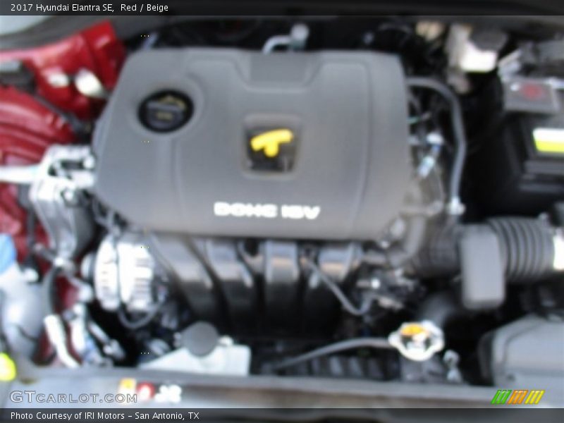 Red / Beige 2017 Hyundai Elantra SE