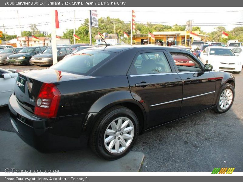 Brilliant Black Crystal Pearl / Dark Slate Gray 2008 Chrysler 300 LX