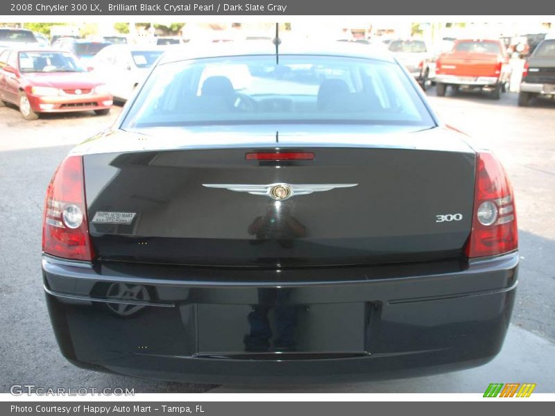 Brilliant Black Crystal Pearl / Dark Slate Gray 2008 Chrysler 300 LX