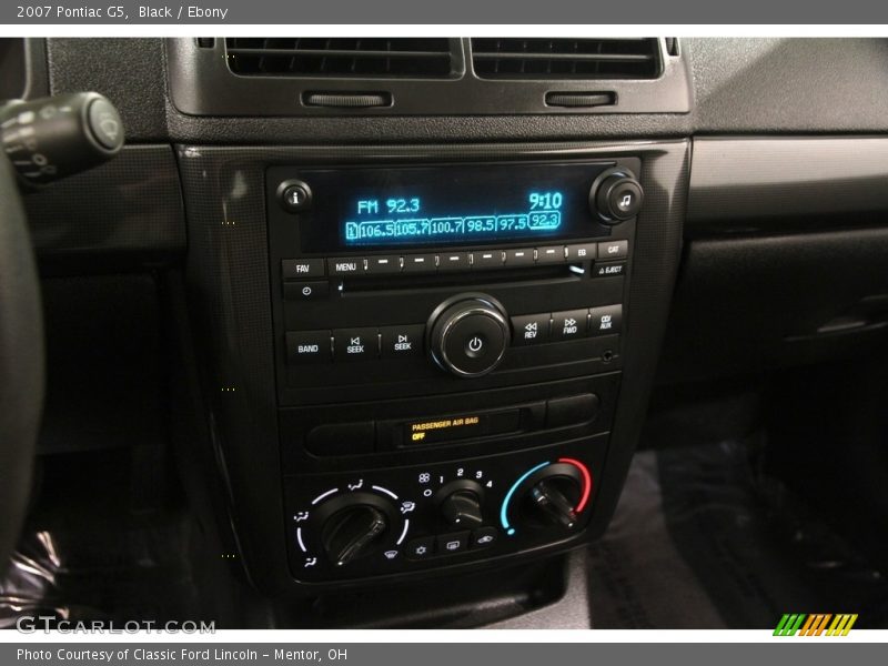 Black / Ebony 2007 Pontiac G5