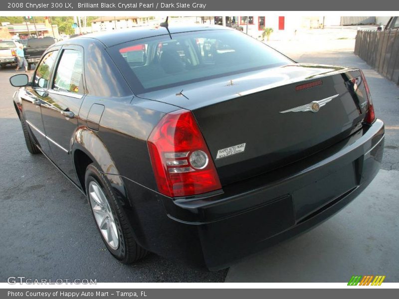 Brilliant Black Crystal Pearl / Dark Slate Gray 2008 Chrysler 300 LX