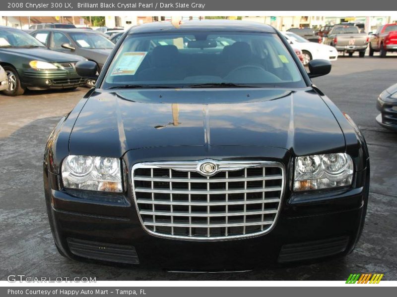 Brilliant Black Crystal Pearl / Dark Slate Gray 2008 Chrysler 300 LX