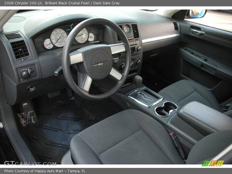 Brilliant Black Crystal Pearl / Dark Slate Gray 2008 Chrysler 300 LX