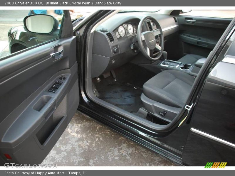 Brilliant Black Crystal Pearl / Dark Slate Gray 2008 Chrysler 300 LX