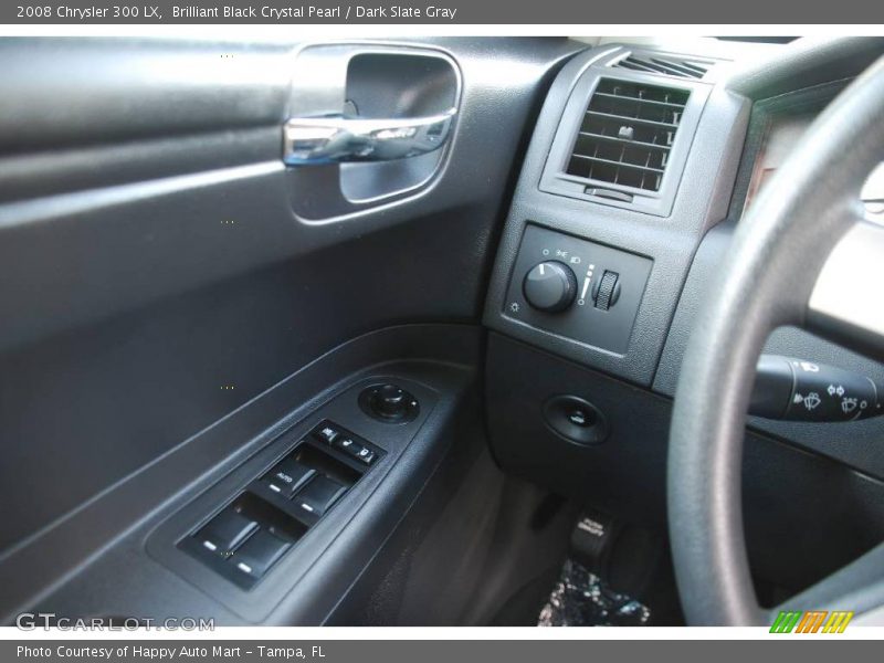 Brilliant Black Crystal Pearl / Dark Slate Gray 2008 Chrysler 300 LX