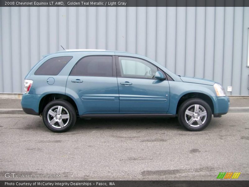 Golden Teal Metallic / Light Gray 2008 Chevrolet Equinox LT AWD