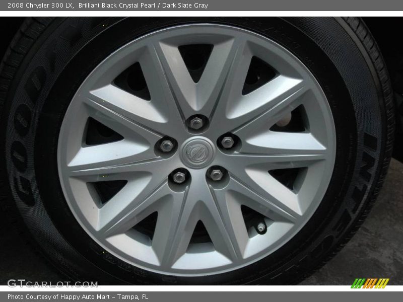 Brilliant Black Crystal Pearl / Dark Slate Gray 2008 Chrysler 300 LX