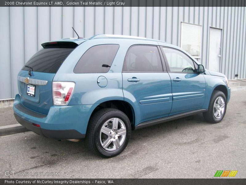 Golden Teal Metallic / Light Gray 2008 Chevrolet Equinox LT AWD