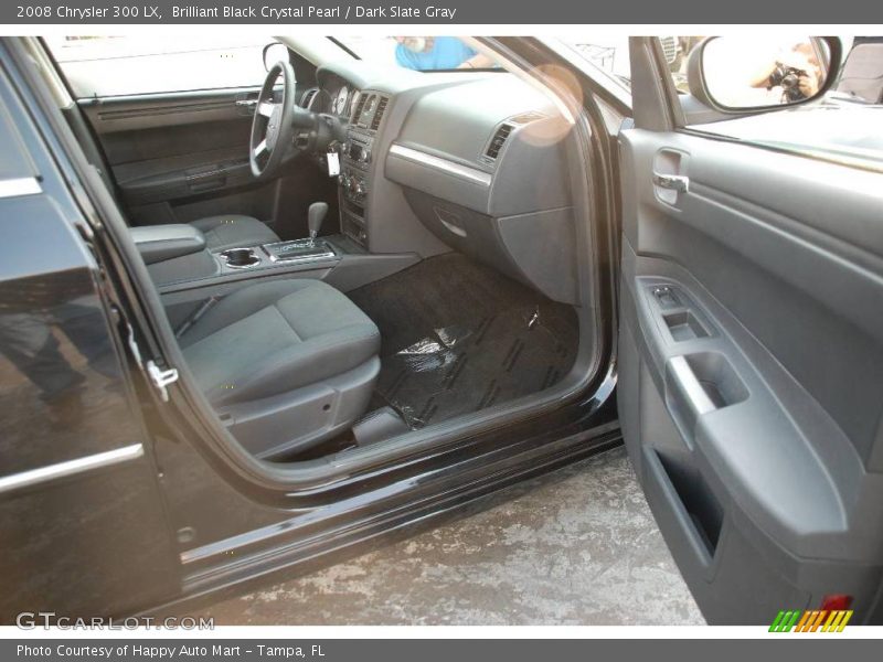 Brilliant Black Crystal Pearl / Dark Slate Gray 2008 Chrysler 300 LX