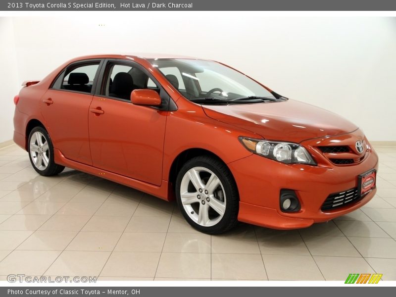 Hot Lava / Dark Charcoal 2013 Toyota Corolla S Special Edition