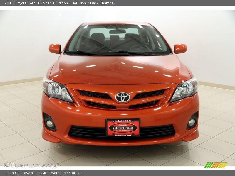 Hot Lava / Dark Charcoal 2013 Toyota Corolla S Special Edition