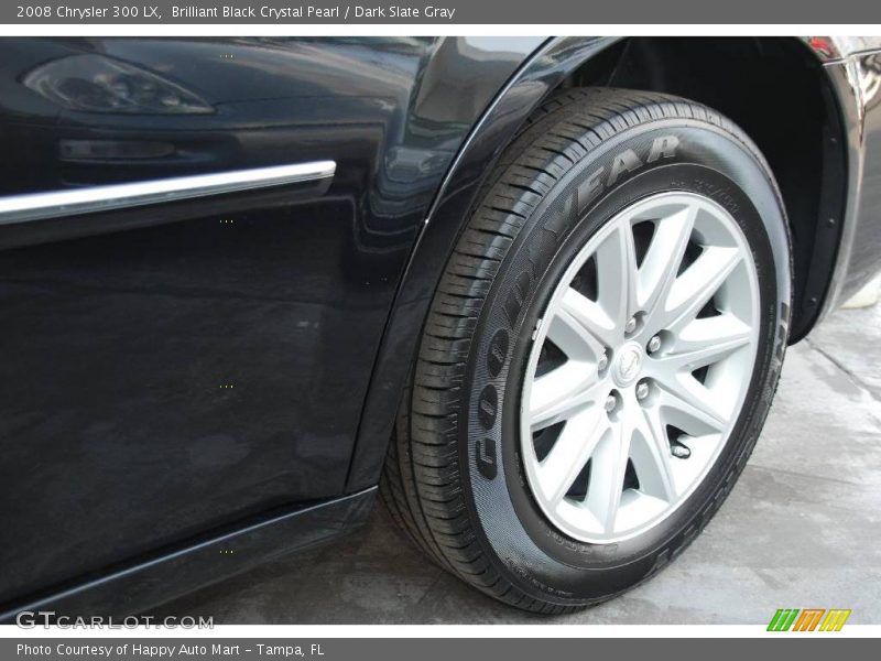 Brilliant Black Crystal Pearl / Dark Slate Gray 2008 Chrysler 300 LX