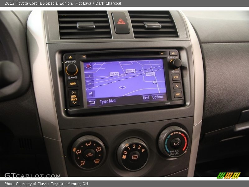 Navigation of 2013 Corolla S Special Edition