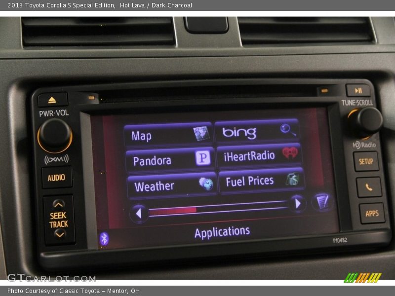 Hot Lava / Dark Charcoal 2013 Toyota Corolla S Special Edition