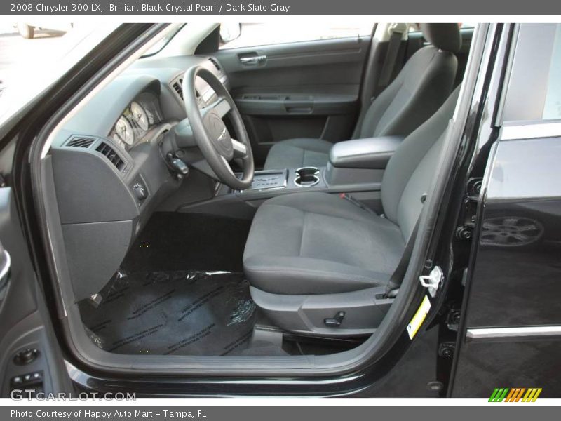 Brilliant Black Crystal Pearl / Dark Slate Gray 2008 Chrysler 300 LX