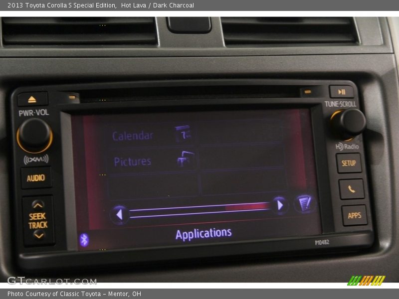 Hot Lava / Dark Charcoal 2013 Toyota Corolla S Special Edition