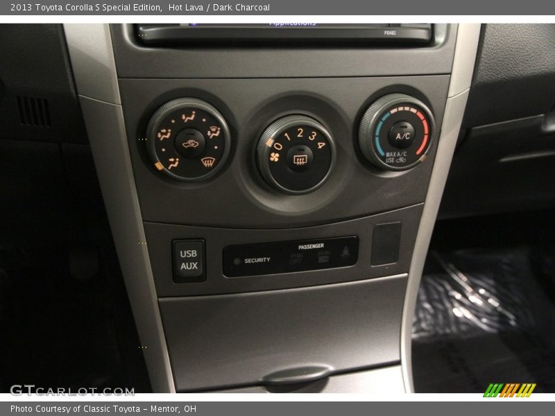 Hot Lava / Dark Charcoal 2013 Toyota Corolla S Special Edition