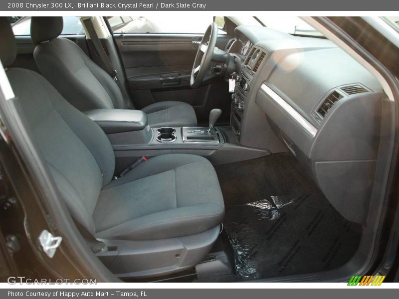 Brilliant Black Crystal Pearl / Dark Slate Gray 2008 Chrysler 300 LX