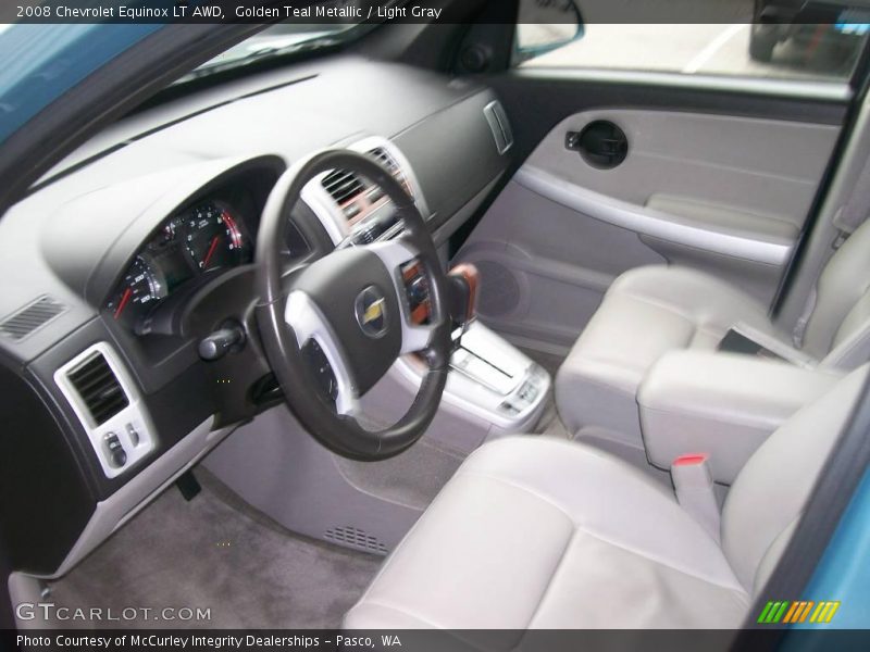 Golden Teal Metallic / Light Gray 2008 Chevrolet Equinox LT AWD