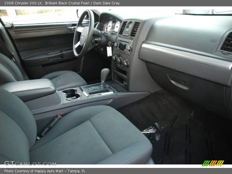 Brilliant Black Crystal Pearl / Dark Slate Gray 2008 Chrysler 300 LX