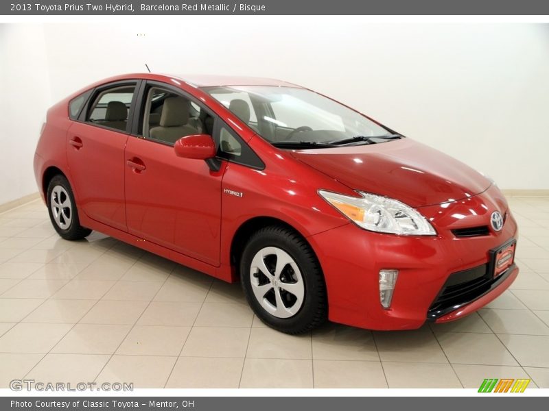 Barcelona Red Metallic / Bisque 2013 Toyota Prius Two Hybrid