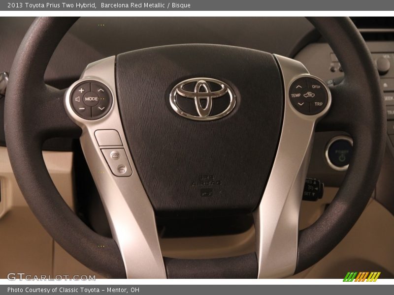  2013 Prius Two Hybrid Steering Wheel