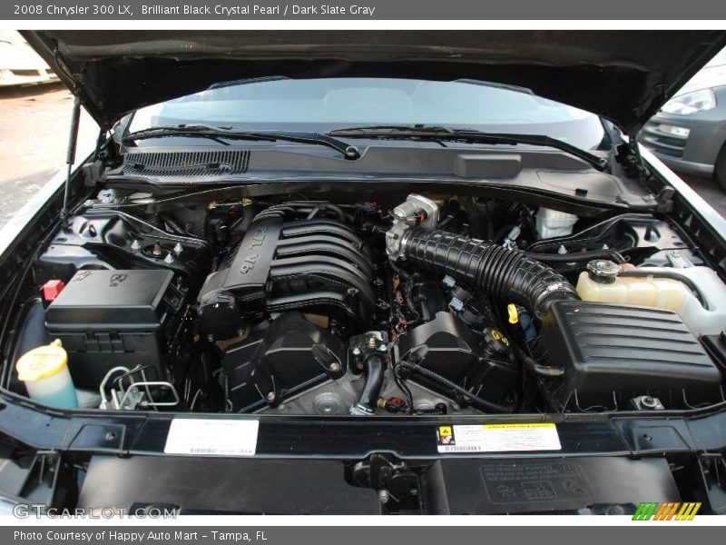 Brilliant Black Crystal Pearl / Dark Slate Gray 2008 Chrysler 300 LX