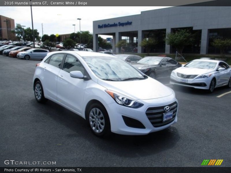 Ceramic White / Beige 2016 Hyundai Elantra GT