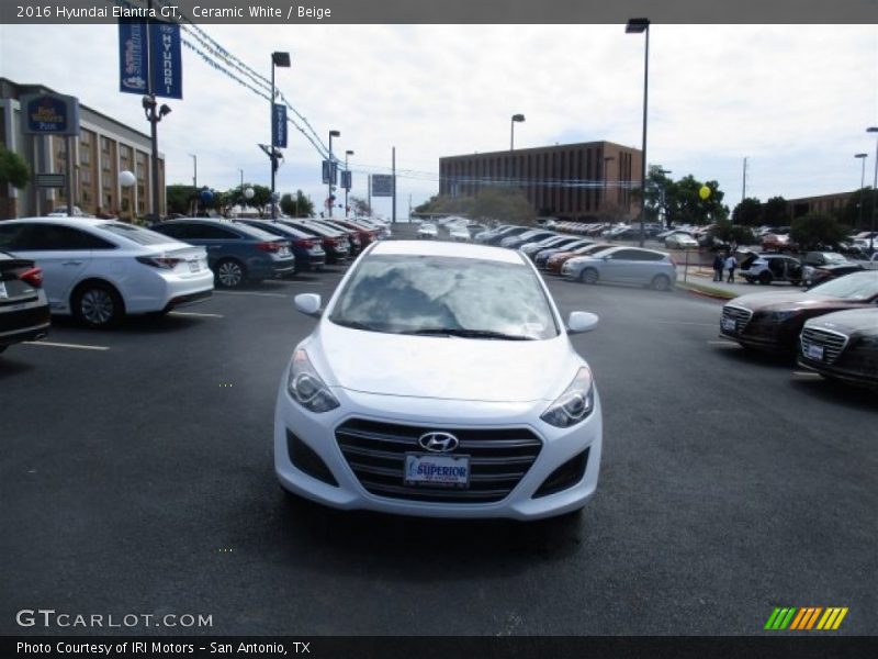 Ceramic White / Beige 2016 Hyundai Elantra GT
