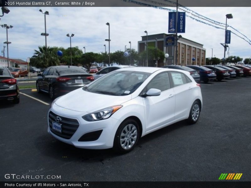 Ceramic White / Beige 2016 Hyundai Elantra GT
