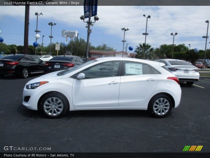 Ceramic White / Beige 2016 Hyundai Elantra GT