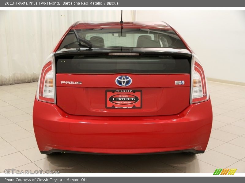 Barcelona Red Metallic / Bisque 2013 Toyota Prius Two Hybrid