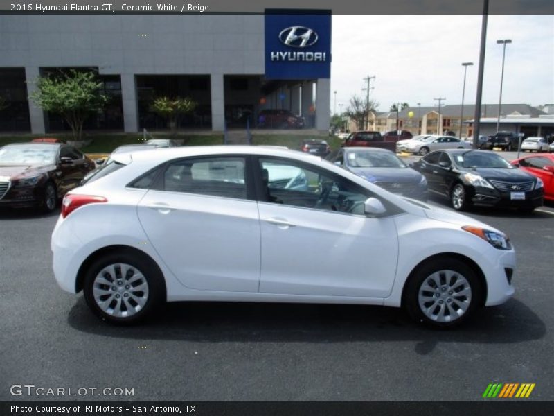 Ceramic White / Beige 2016 Hyundai Elantra GT