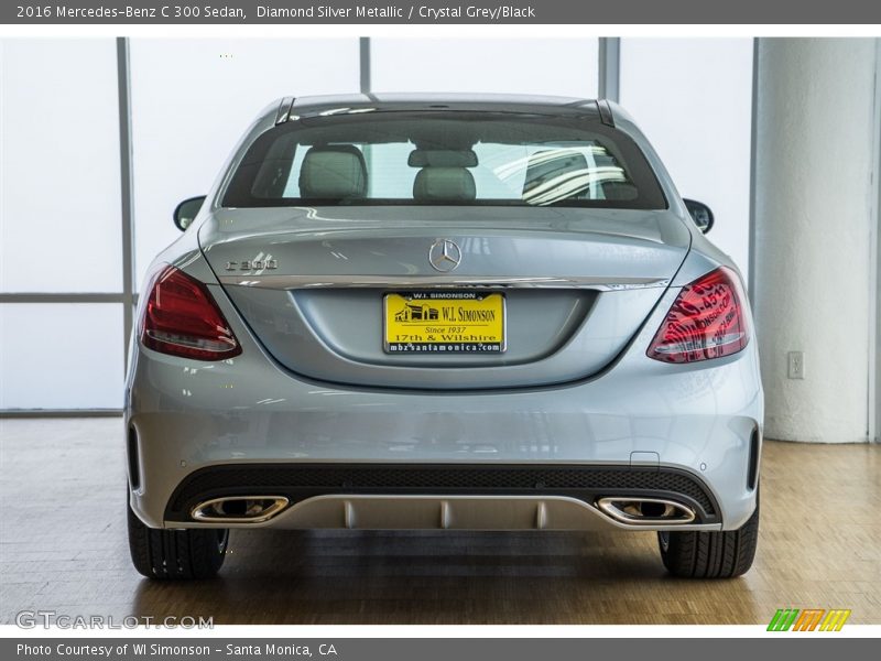 Diamond Silver Metallic / Crystal Grey/Black 2016 Mercedes-Benz C 300 Sedan