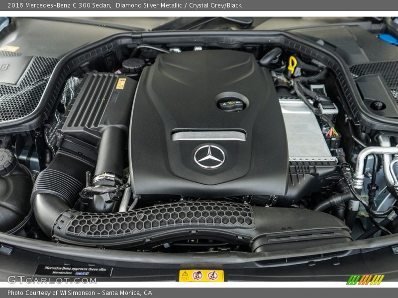 Diamond Silver Metallic / Crystal Grey/Black 2016 Mercedes-Benz C 300 Sedan
