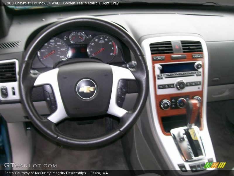 Golden Teal Metallic / Light Gray 2008 Chevrolet Equinox LT AWD