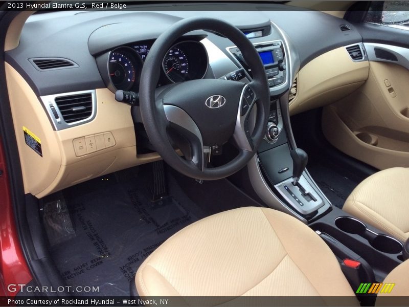 Red / Beige 2013 Hyundai Elantra GLS