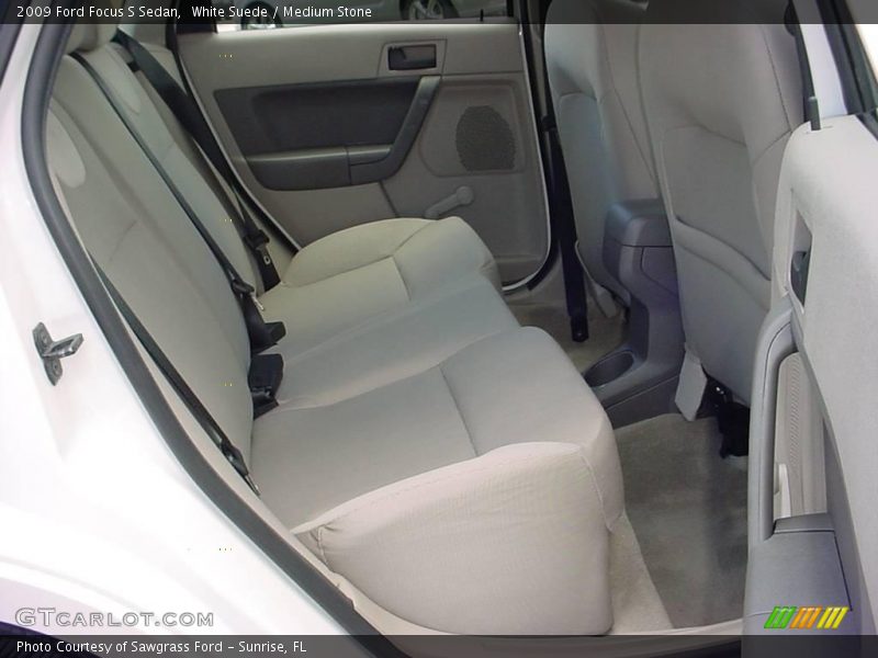 White Suede / Medium Stone 2009 Ford Focus S Sedan