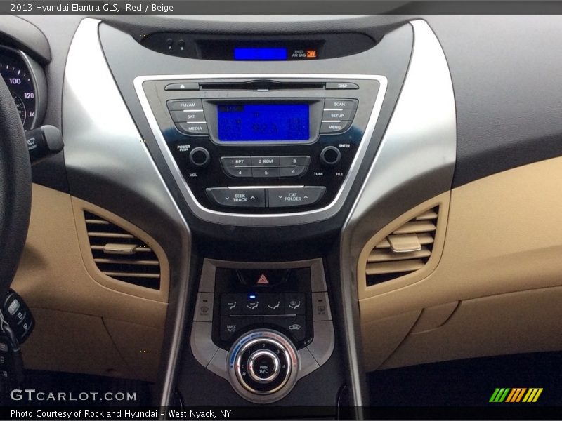 Red / Beige 2013 Hyundai Elantra GLS