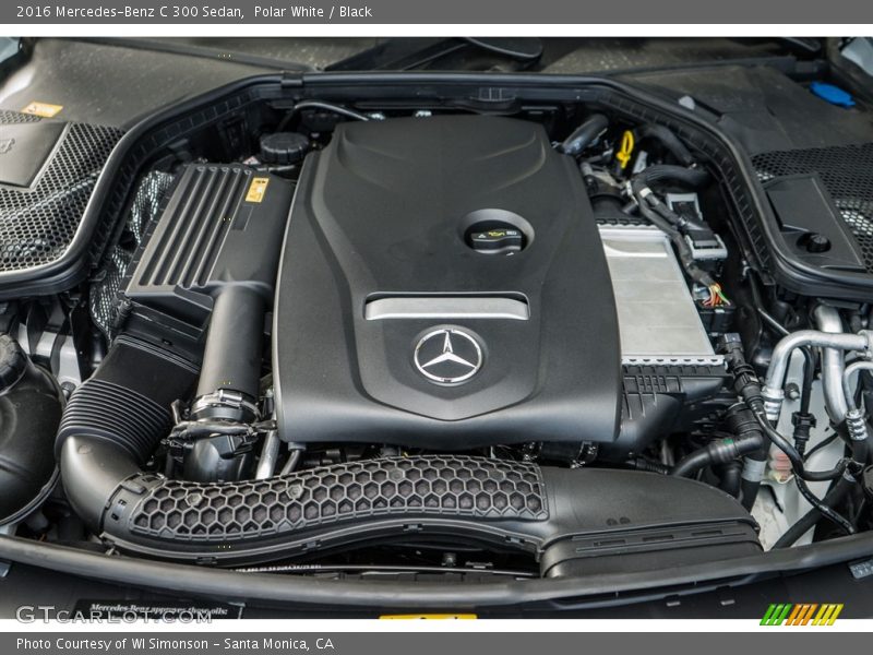 Polar White / Black 2016 Mercedes-Benz C 300 Sedan