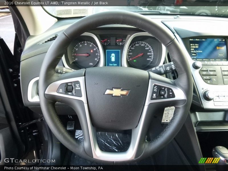 Tungsten Metallic / Jet Black 2016 Chevrolet Equinox LT AWD