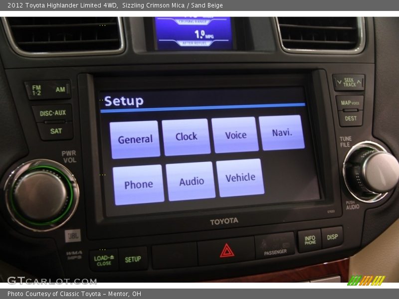 Sizzling Crimson Mica / Sand Beige 2012 Toyota Highlander Limited 4WD