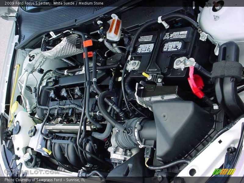 White Suede / Medium Stone 2009 Ford Focus S Sedan