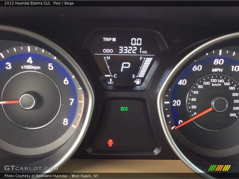 Red / Beige 2013 Hyundai Elantra GLS