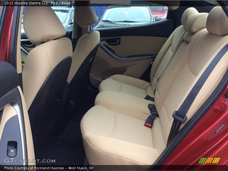 Red / Beige 2013 Hyundai Elantra GLS